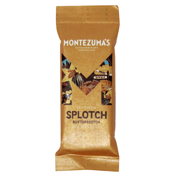 Montezumas - Splotch - Organic 51% Milk Chocolate & Butterscotch - 26x25g