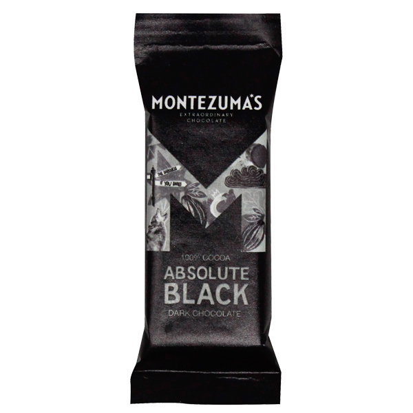 Montezumas - Absolute Black - 100% Cocoa Solids - 26x25g