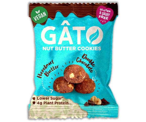 Gato Nut Butter Cookies Hazelnut Double Choc 10x33g DDC Foods Ltd