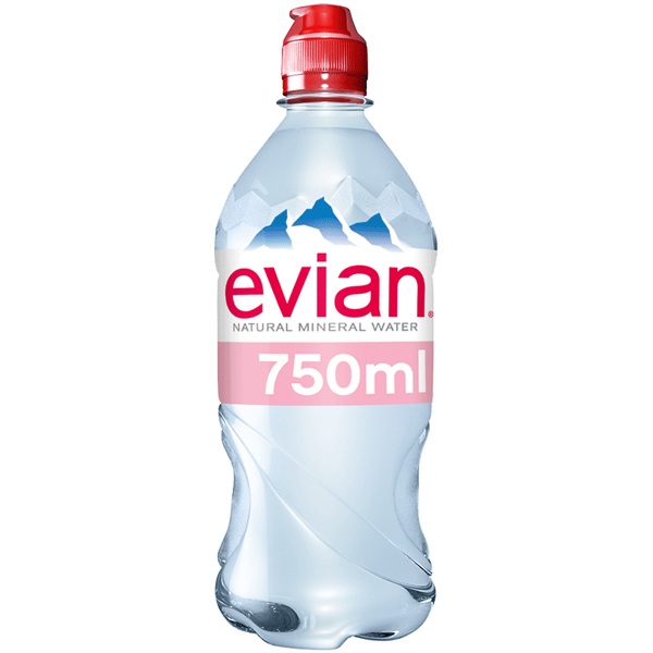 Evian Mineral Water - Sportscap - 12x750ml