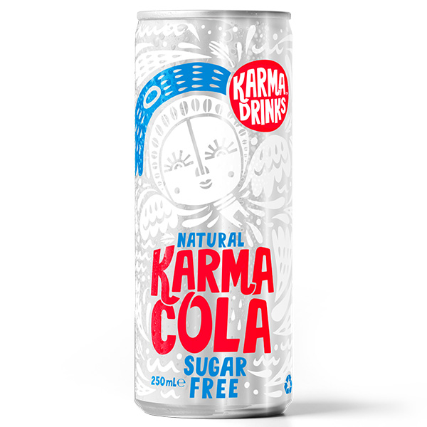 Karma Drinks - Cans - Cola Sugar Free - 24x250ml