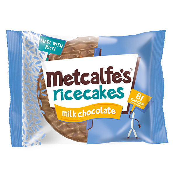 Metcalfes Milk Chocolate Rice Cakes 16x34g DDC Foods Ltd