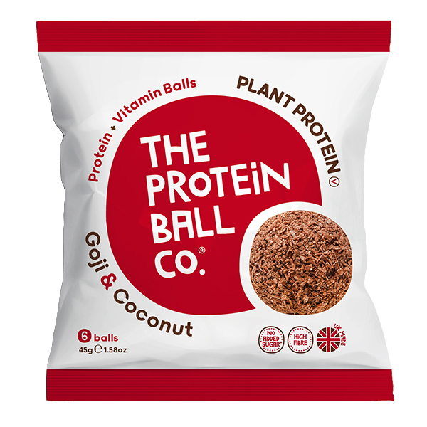 The Protein Ball Co - Plant Protein - Goji & Coconut - Bags - 10x45g