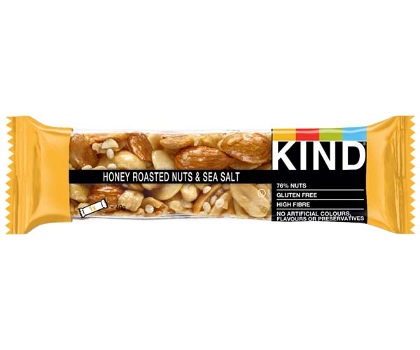 Kind Bar Roasted Honey Nuts & Sea Salt 12x40g DDC Foods Ltd