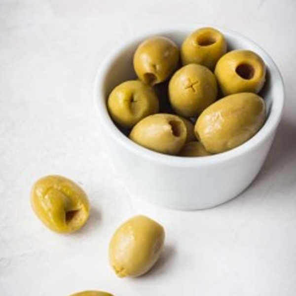 Green Pitted Olives in Brine 2x3kg DDC Foods Ltd