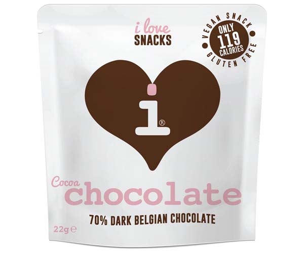 I Love Snacks - Belgian 70% Cocoa Chocolate - 15x22G