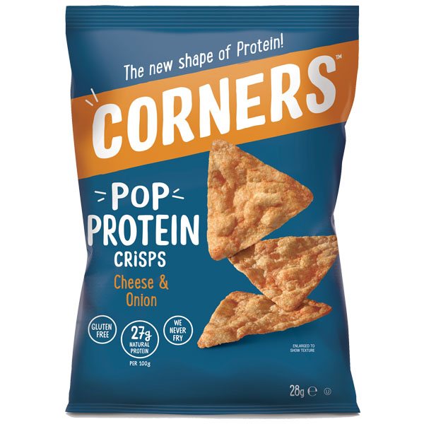 Corners Protein Crisps Cheese & Onion - 18x28g | Ltd