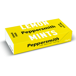 Peppersmith Mints - Sicilian Lemon & Eng Peppermint - 12x15g
