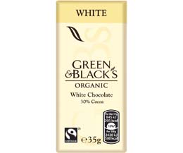 Green & Blacks - White - 30x35g