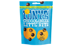 Tony's Chocolonely - Littl' Bits - Dark Orange Cookie - 8x100g