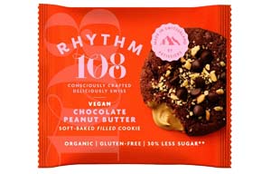 Rhythm 108 - Soft Baked Filled Cookies - Choc Peanut Butter - 12x50g