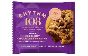 Rhythm 108 - Soft Baked Filled Cookies - H/Nut Choc Praline - 12x50g