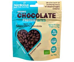 Nutrilicious - Chocolate Protein Bites - Dark - 12x30g