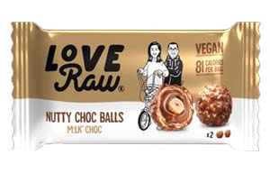 Love Raw - Nutty Choc Balls - M:lk Choc - 9x28g