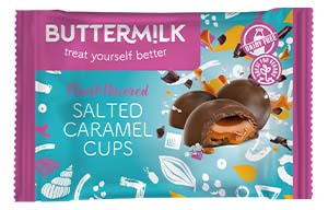 Buttermilk - Plant PWR - Salted Caramel Cups - 12x42g