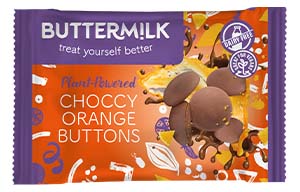 Buttermilk - Plant PWR - Choccy Orange Buttons - 12x42g