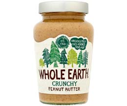 Whole Earth Crunchy Peanut Butter - 6x454g