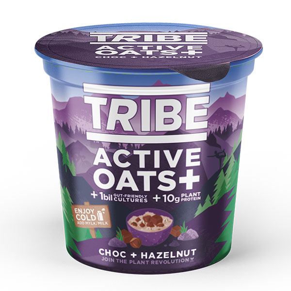 Tribe - Active Oats Pot - Choc Hazelnut - 8x60g