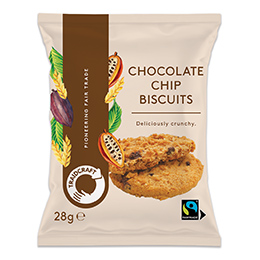 Traidcraft - F/T - Chocolate Chip Biscuits - 20x28g