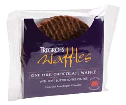 Tregroes Waffles - Milk Belgian Chocolate - 21x45g