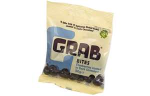 Grab Bites - Blueberries Coated In Dark Chocolate - 12x50g