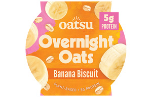 Oatsu - Overnight Oats - Banana Biscuit - 8x160g