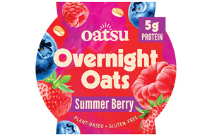 Oatsu - Overnight Oats - Berry - 8x160g