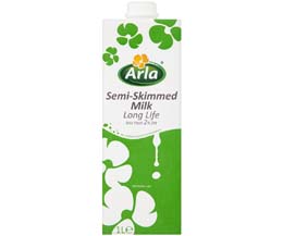 Arla - Uht S/Skimmed Milk - 12x1L