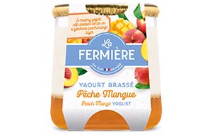 La Fermiere Glass Yoghurt Jar - Peach & Mango - 6x160g