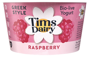 Tims Dairy - Greek Style Raspberry Yoghurt - 6x175g