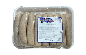Whole Uncooked Sausages - 1x2.27kg