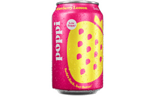Poppi - Sparkling Soda Drink - Strawberry & Lemon - 24x330ml