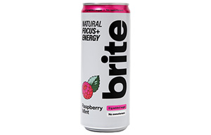 Brite - Natural Focus + Energy - Raspberry Mint - 12x330ml