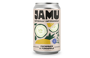 JAMU - Prebiotic Soda - Cucumber & Pineapple - 12x330ml