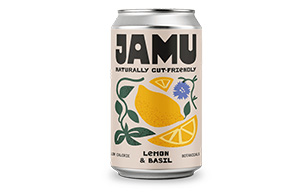 JAMU - Prebiotic Soda - Lemon & Basil - 12x330ml