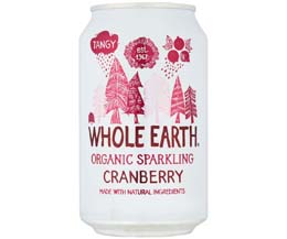 Whole Earth - Organic Cranberry - 24x330ml