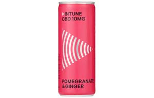 INTUNE - CBD Sparkling Drink - Pomegranate & Ginger - 12x250ml