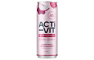 Acti-Vit - Vitamin Sparkling Water - Blackcurrant, Apple & Rasp - 12x330ml