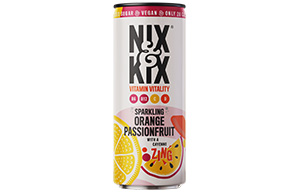 Nix&Kix - Vitamin Vitality - Orange & Passion Fruit - 12x250ml