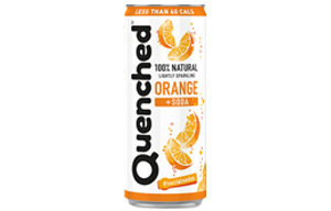 Quenched - 100% Natural - Orange & Soda - 24x250ml