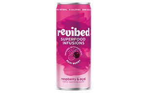Revibed Superfood Infusions- Raspberry & Acai Berry - 12x250ml