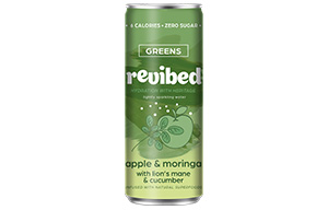 Revibed Superfood Infusions- Apple and Moringa (Greens) - Lion's Mane and Cucumber- 12x250ml