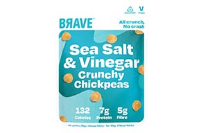 Brave Roasted Chickpeas - Salt & Vinegar - 12x35g