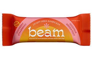 Beam - Crispy Seed Bar - Cranberry and Strawberry - 12x30g