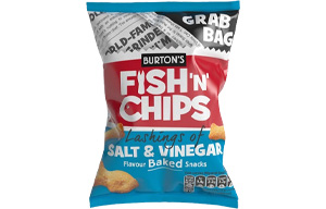 Burton's - Fish & Chips - Salt & Vinegar Pub Card - 15x40g
