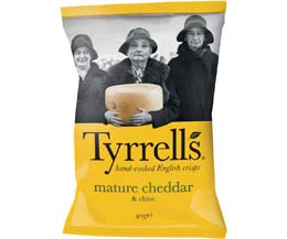 Tyrrells - Cheddar Cheese & Chive - 24x40g