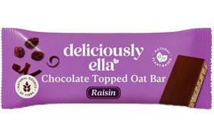 Deliciously Ella - Topped Oat Bars - Raisin Choc - 12x50g