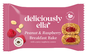 Deliciously Ella - Breakfast Bakes - Roasted Peanut & Raspberry - 12x50g