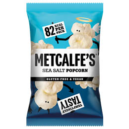 Metcalfe's Skinny Popcorn - Sea Salt - 24x17g