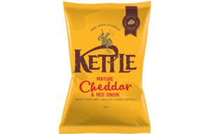 Kettles - Mature Cheddar & Onion - 12x150g